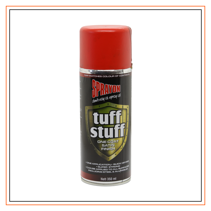 Spray-On Tuff Stuff Spray Paint Red