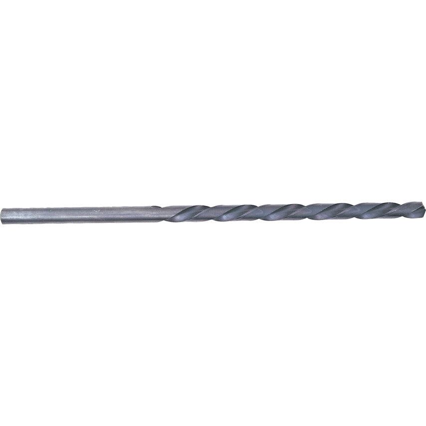 E100, Extra Length, Long Series Drill, 7mm, Straight Shank, High Speed Steel, Steam Tempered