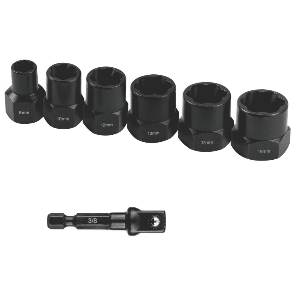 Tork Craft 7-Piece Bolt Extractor Set