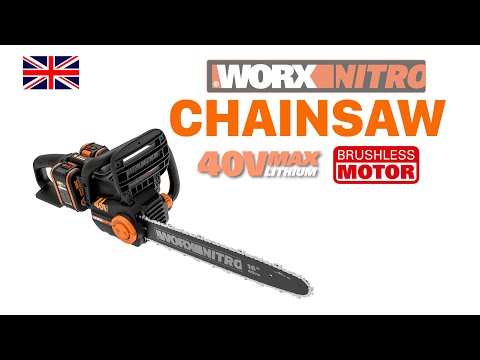 WORX 40V Nitro Cordless Chainsaw 400mm Kit