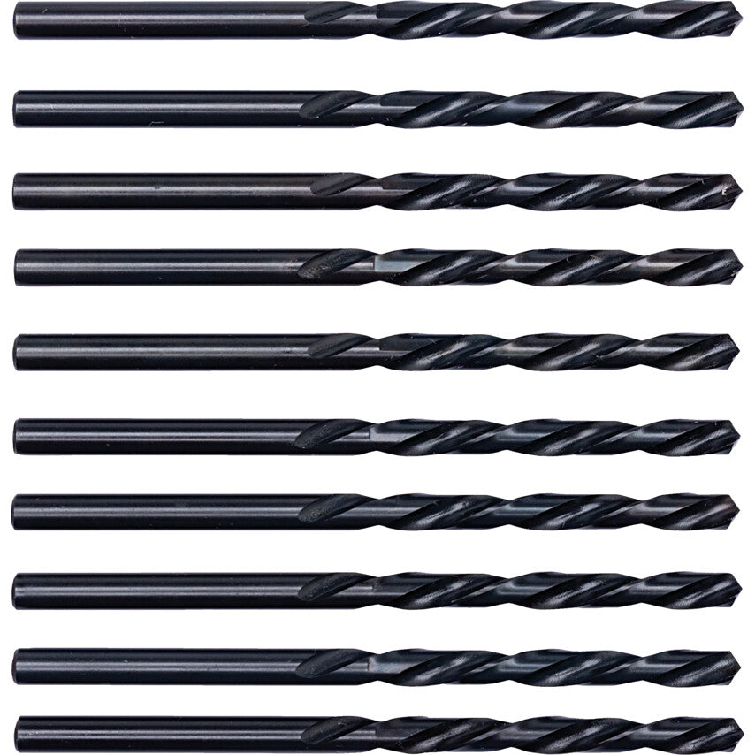 Jobber Drill, 4.5mm, Normal Helix, High Speed Steel, Black Oxide