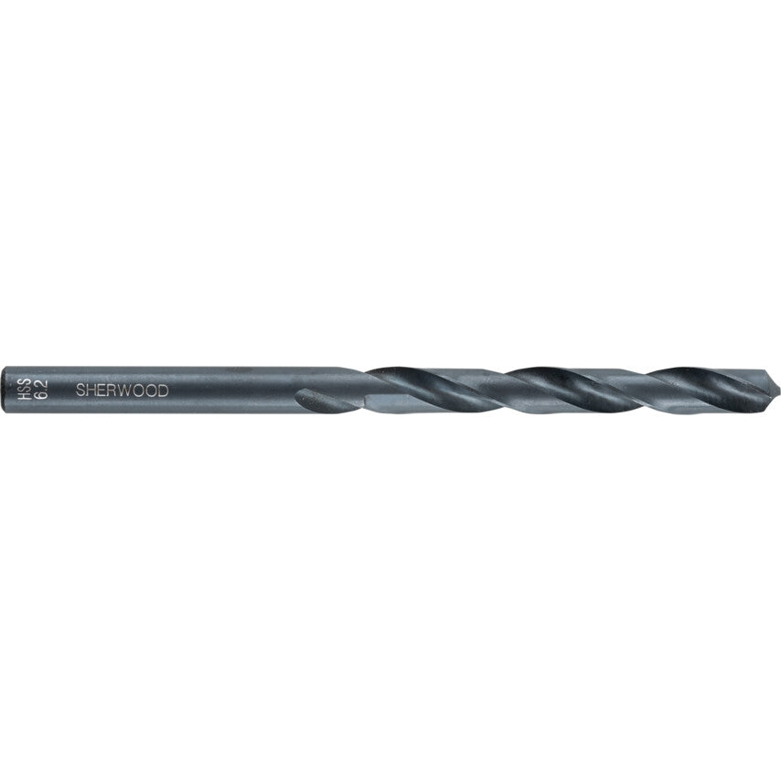 Jobber Drill, 6.2mm, Normal Helix, High Speed Steel, Black Oxide