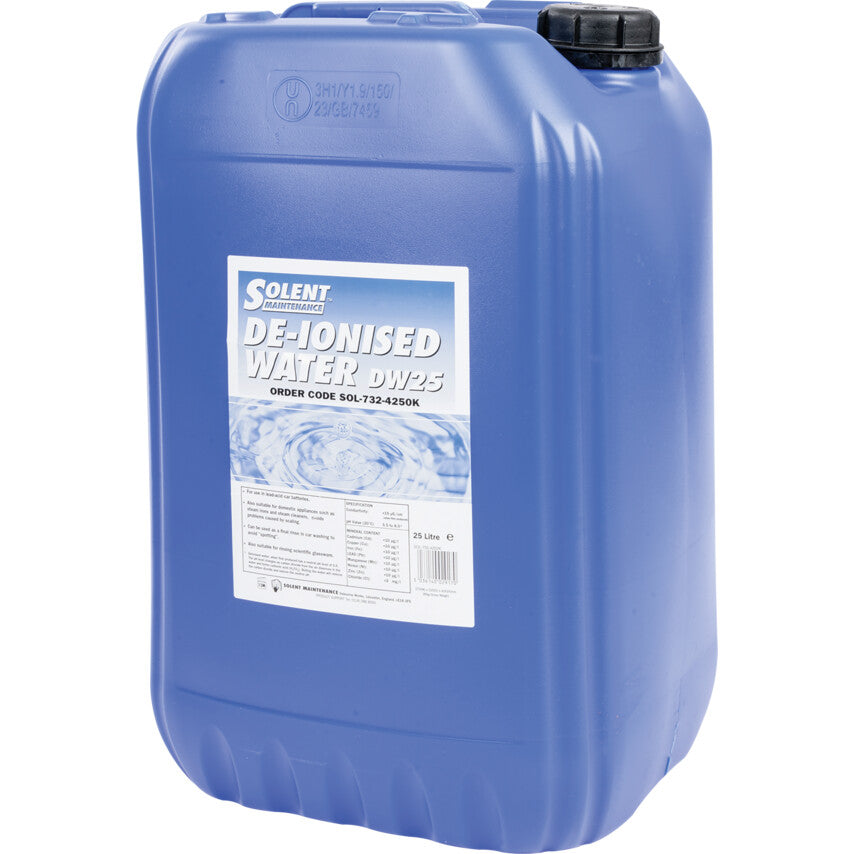 DW25 De-ionised Water, 25 Litre