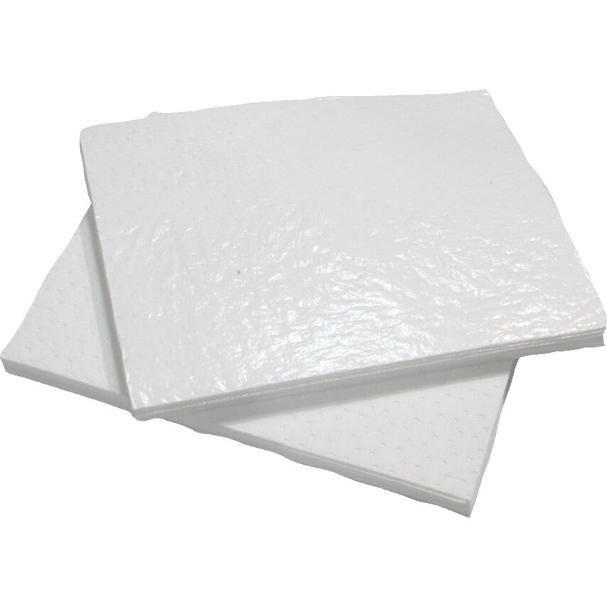 Oil Absorbent Pad, 80L Absorbent Capacity, 50cm x 40cm, Pack of 100