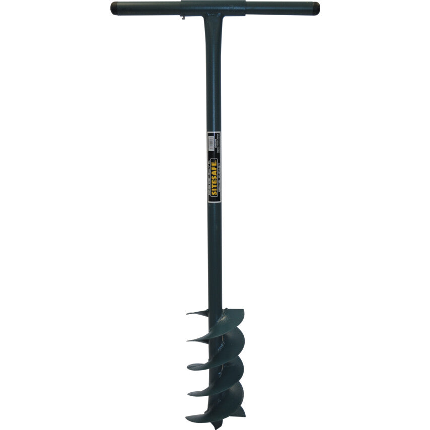 Post Hole Digger, Corkscrew Action, 1100mm Overall Length, Steel Handle