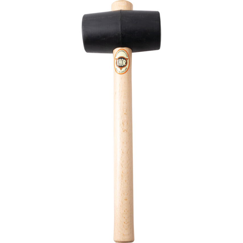 18.5oz Rubber Mallet, Wood Shaft