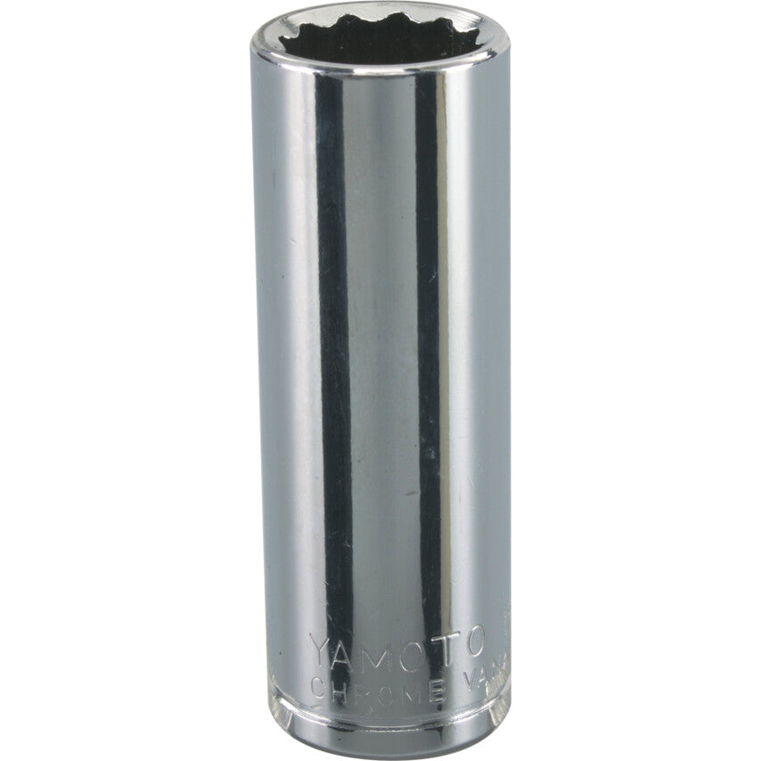 1/4in. Drive, Deep Bi-Hexagon Socket, 7/16in. AF, Polished Finish