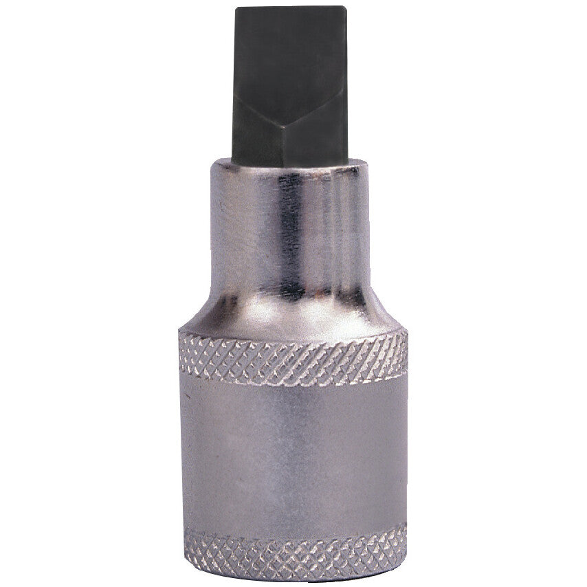 1/2in. Drive, Standard Screwdriver Bit Socket, 10mm, Metric, Polished Finish