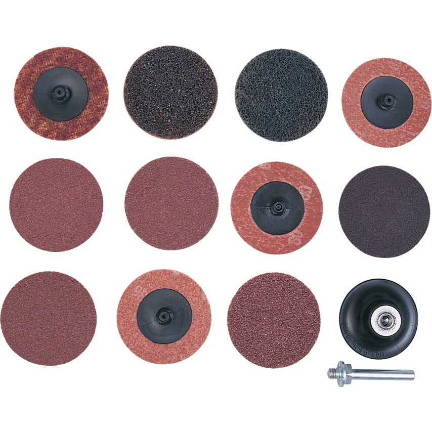 Aluminium Oxide Non-Woven Disc, 75mm Diameter, Multi-Grade, Pack of 13