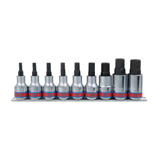 King Tony 1/2 inch Hex Bit Socket Set Imperial 9PCS
