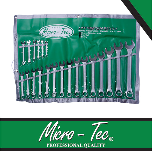 Micro-Tec 6mm - 32mm Combination Spanner Set