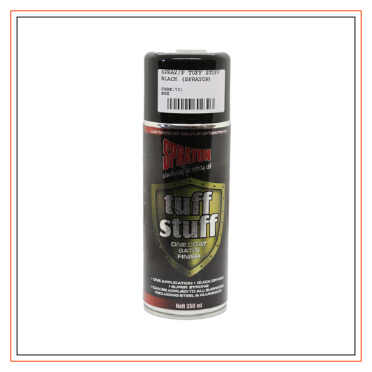 Spray-On Tuff Stuff Spray Paint Black