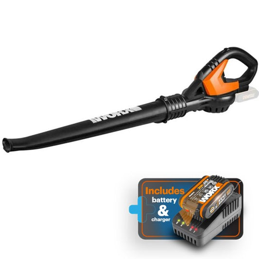Compact Air Leaf Blower Long Nozzle Cordless 20V - Starter Kit