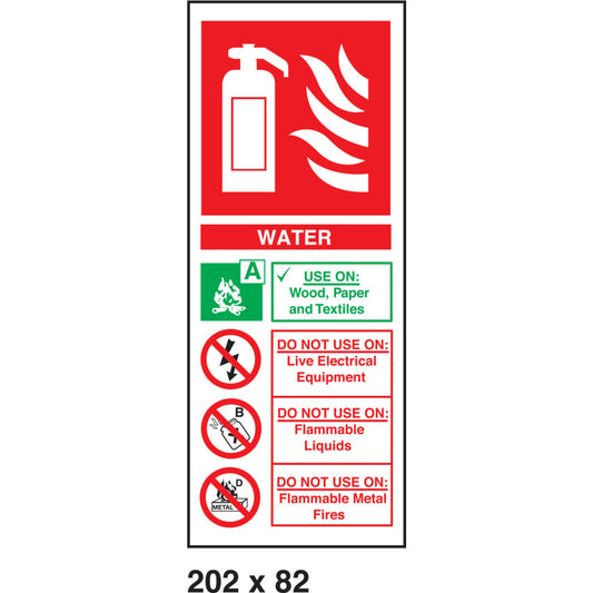WATER 202mmx82mm RIGID EN 5