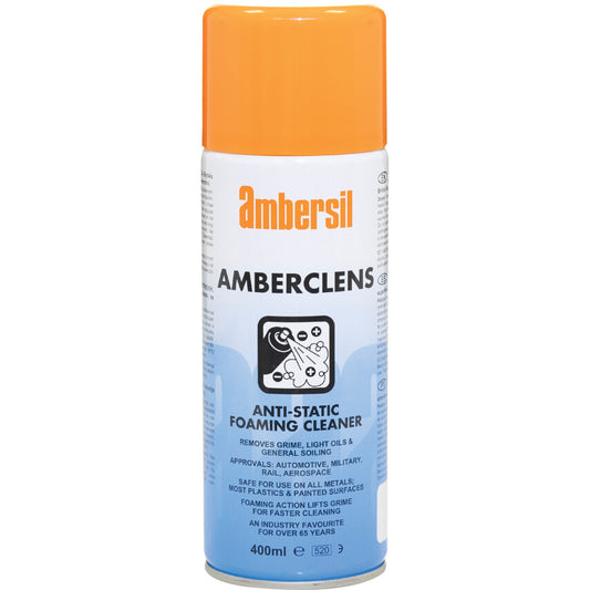 Amberclens, Anti-Static Cleaner, Water Based, Aerosol, 400ml