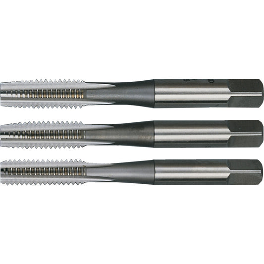 Hand Tap Set , M14 x 1.25mm, Metric Fine, High Speed Steel, Bright, Set of 3