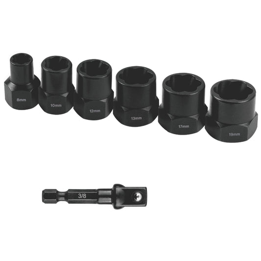 Tork Craft 7-Piece Bolt Extractor Set