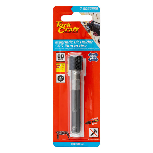 SDS Magnetic Bit Holder Stainless Steel 80mm