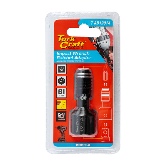 Tork Craft 1/2"F to 1/4"F Hex Impact Adapter
