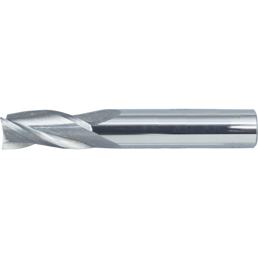 End Mill, Regular, Plain Round Shank, 11mm, Bright, Carbide, 4fl