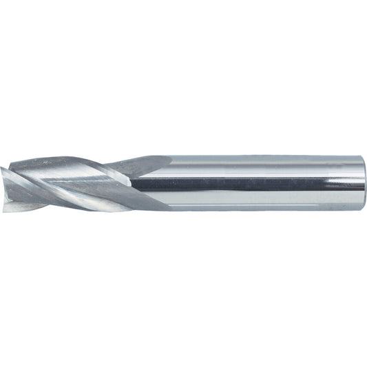 End Mill, Regular, Plain Round Shank, 11mm, Bright, Carbide, 4fl