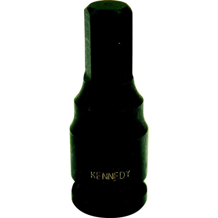 3/8in. Drive, Standard Hex Impact Bit, 10mm, Metric, Black Oxide Finish