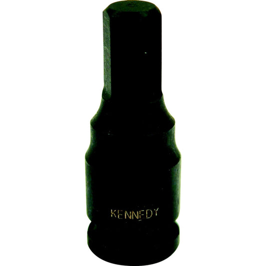 3/8in. Drive, Standard Hex Impact Bit, 10mm, Metric, Black Oxide Finish