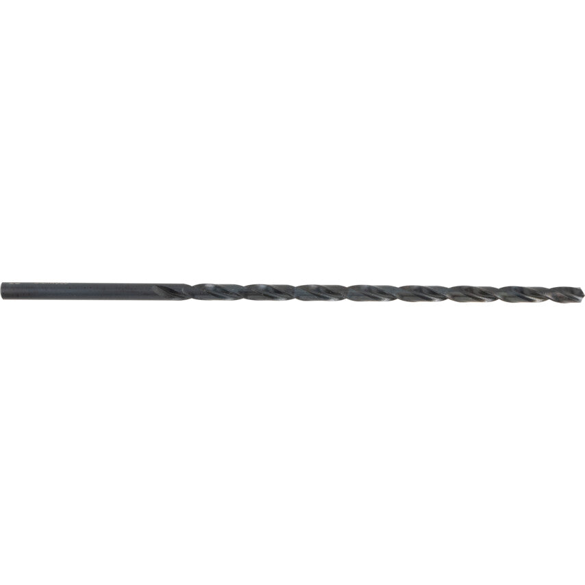 E100, Extra Length, Long Series Drill, 6mm, Straight Shank, High Speed Steel, Steam Tempered