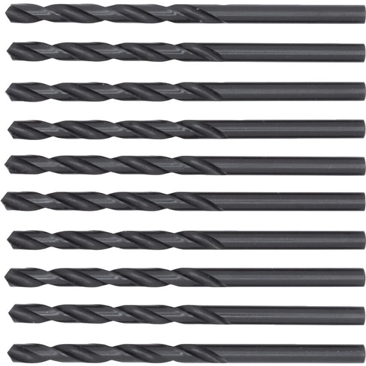 Jobber Drill,  3/16in., Normal Helix, High Speed Steel, Black Oxide