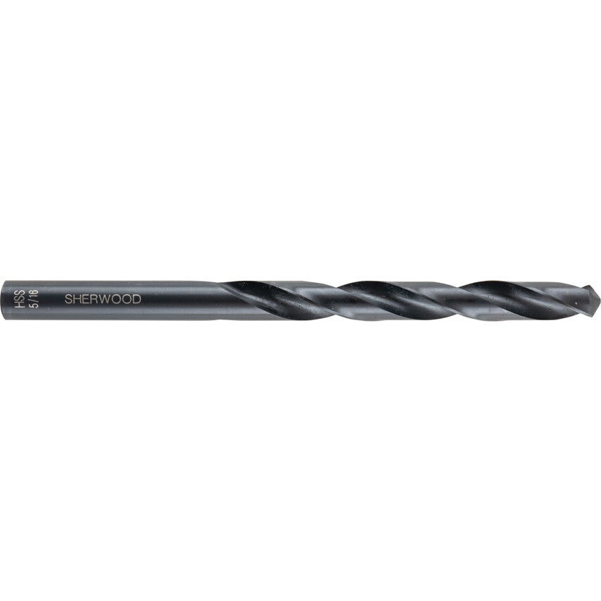 Jobber Drill,  5/16in., Normal Helix, High Speed Steel, Black Oxide