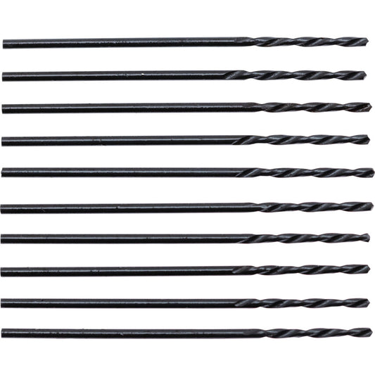 Jobber Drill, 1mm, Normal Helix, High Speed Steel, Black Oxide