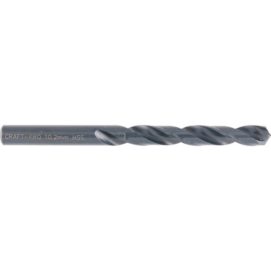 Jobber Drill, 10.2mm, Normal Helix, High Speed Steel, Black Oxide