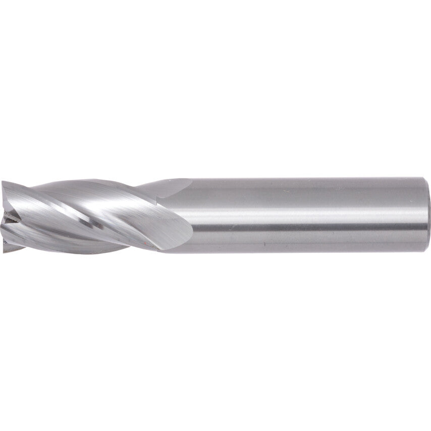End Mill, Regular, Plain Round Shank, 16mm, Bright, Carbide, 4fl