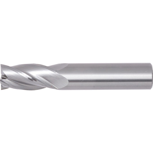End Mill, Regular, Plain Round Shank, 16mm, Bright, Carbide, 4fl
