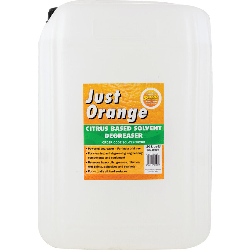 Just Orange, Degreaser, Solvent Based, Barrel, 20L