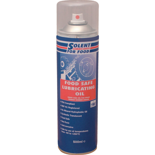 Lubricating Oil, Food Safe, 500ml, Aerosol, Viscosity Grade 500