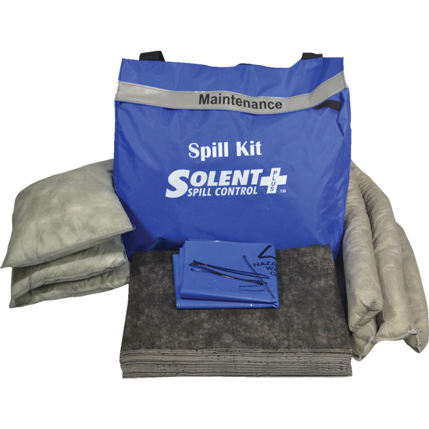 Maintenance Spill Kit, 50L Absorbent Capacity Per Kit, 58 x 71 x 15cm, Bag