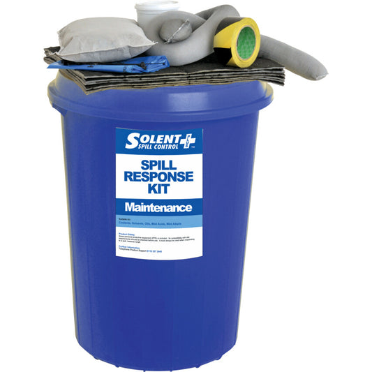 Maintenance Spill Kit, 90L Absorbent Capacity Per Kit, 72 x 55 x 55cm, Bin