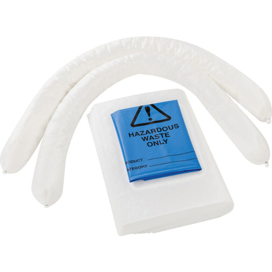 Oil Spill Kit, 35L Absorbent Capacity Per Kit, 33 x 35 x 19cm, Bag