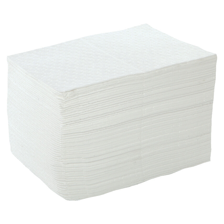 Oil Absorbent Pads, 120L Per Pack Absorbent Capacity, 50 x 40cm, Pack of 100