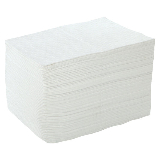 Oil Absorbent Pads, 120L Per Pack Absorbent Capacity, 50 x 40cm, Pack of 100