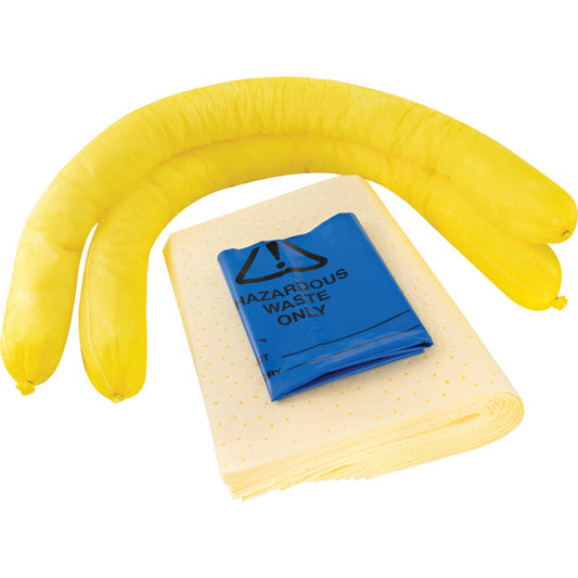 Chemical Spill Kit, 35L Absorbent Capacity Per Kit, 33 x 35 x 19cm, Bag