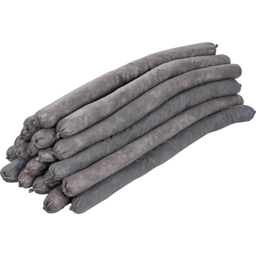 Maintenance Absorbent Sock, 100L Absorbent Capacity Per Pack, 1200mm, Pack of 20