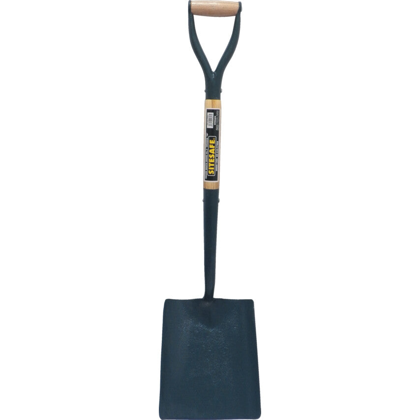 Square Mouth Shovel, 980mm Overall Length, YD Handle, Carbon Steel Blade