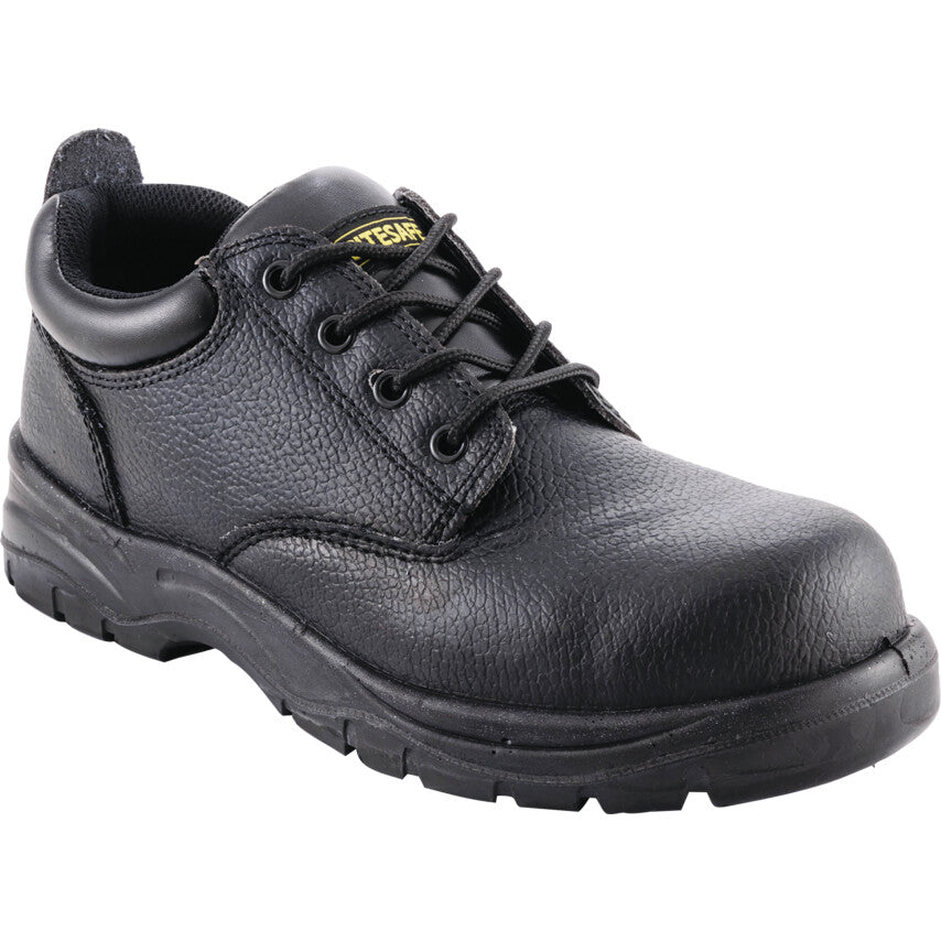 Unisex Metal Safety Shoes, Size 11, Black, Leather Upper, Steel Toe Cap, S1P, EN ISO 20345:2011