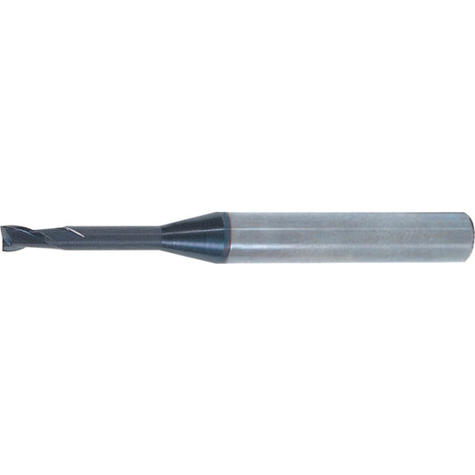 Long Slot Drill, 2mm, 2fl, Plain Round Shank, Carbide, AlTiN