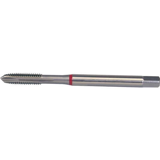 Machine Tap, M4 x 0.7mm, Metric Coarse, Spiral Point, Cobalt High Speed Steel, Bright, Red