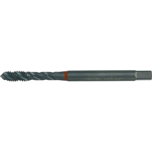 Machine Tap, M16 x 2mm, Metric Coarse, Spiral Flute, Vanadium High Speed Steel, Steam Tempered, Red