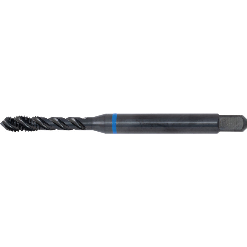 Machine Tap, M5 x 0.8mm, Metric Coarse, Spiral Flute, Vanadium High Speed Steel, Steam Tempered, Blue