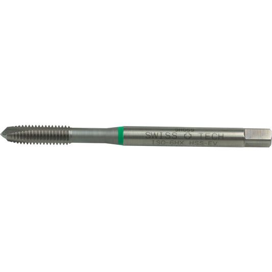 Machine Tap, M6 x 1mm, Metric Coarse, Spiral Point, Vanadium High Speed Steel, Nitride, Green